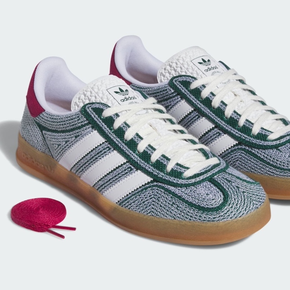 NWT ADIDAS Sean Wotherspoon Gazelle Indoor Shoes Hemp green